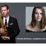 Timothy McAllister, saxophone and Liz Ames, piano