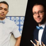 Guilherme Andreas, left, and Matthieu Cognet, right