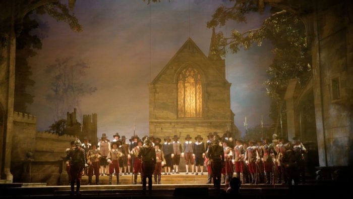 A scene from Bellini's I Puritani. Photo credit: Ken Howard/Metropolitan Opera