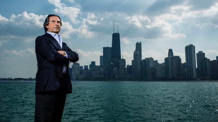 Riccardo Muti and the Chicago skyline