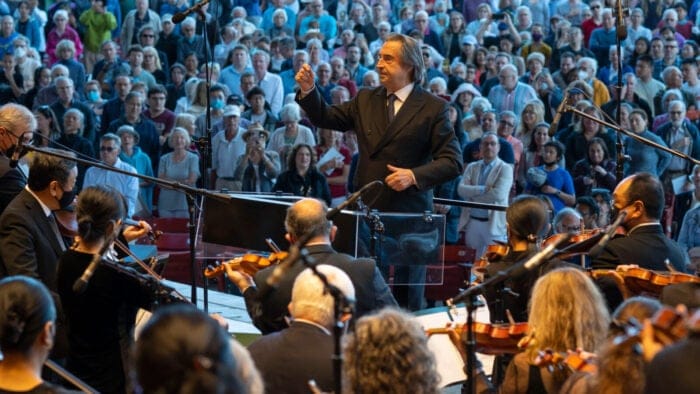 Riccardo Muti conducts the CSO at Millennium Park in a Concert for Chicago