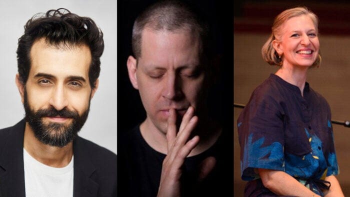 Eighth Blackbird: Tenor Karim Sulayman, Percussionist Matthew Duvall, and Pianist Lisa Kaplan