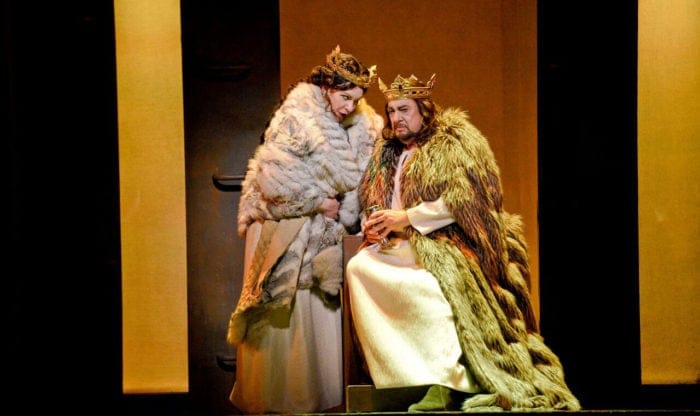 Ekaterina Semenchuk as Lady Macbeth and Plácido Domingo as Macbeth (Photo: Karen Almond)