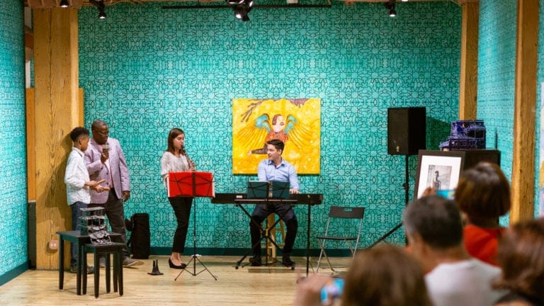 CAYO musicians perform at Weinberg/Newton Gallery in River North (Photo: Pixelcharge Photos)