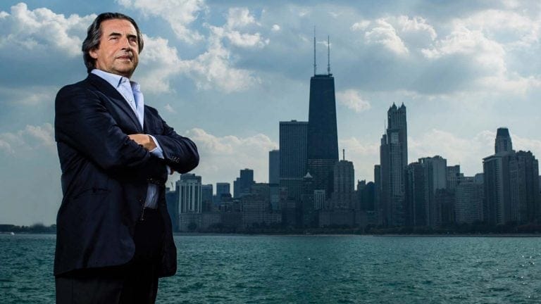 Riccardo Muti and the Chicago skyline