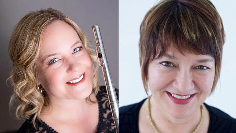 Kim Fleuchaus, flute and Heidi Mayer, piano