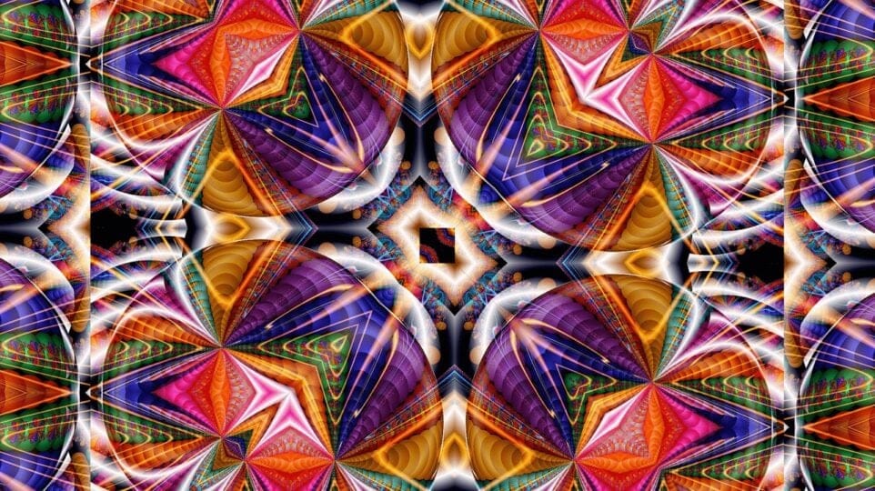 multicolored geometric shapes