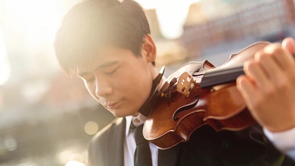 Violinist Angelo Xiang Yu (Photo: Kate Lemmon)