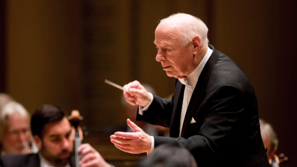 Bernard Haitink conducts the Chicago Symphony Orchestra (Photo: Todd Rosenberg)
