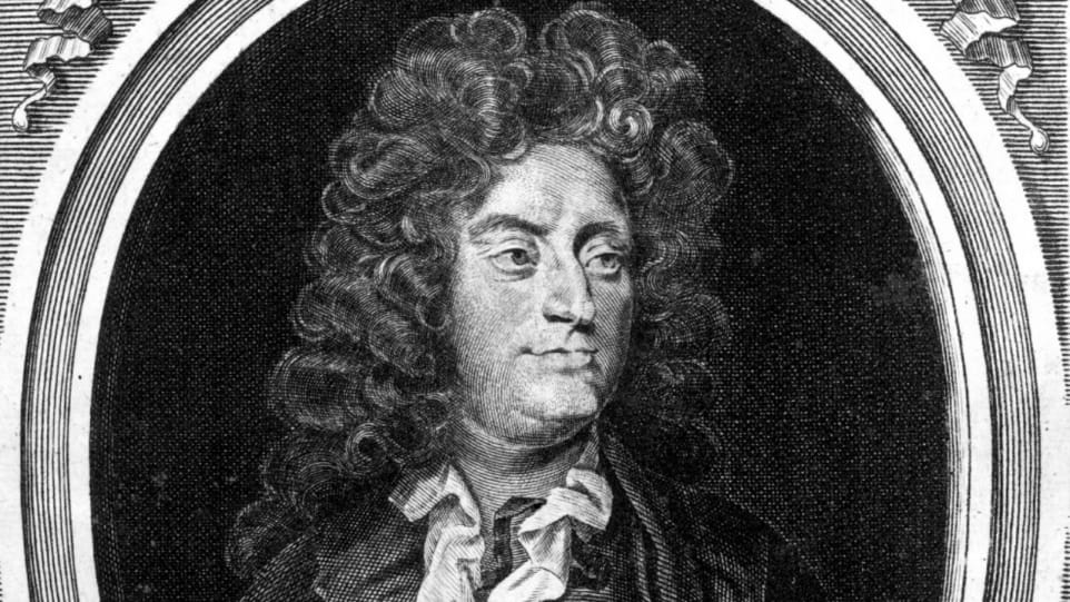 Cropped portrait of Henry Purcell