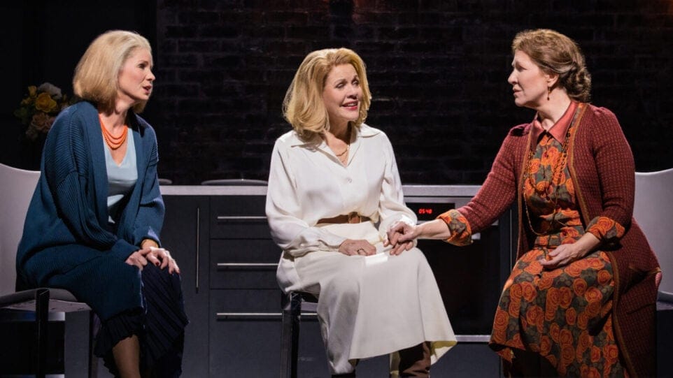 Kelli O'Hara as Laura Brown, Renée Fleming as Clarissa Vaughan, and Joyce DiDonato as Virginia Woolf in Kevin Puts's "The Hours."