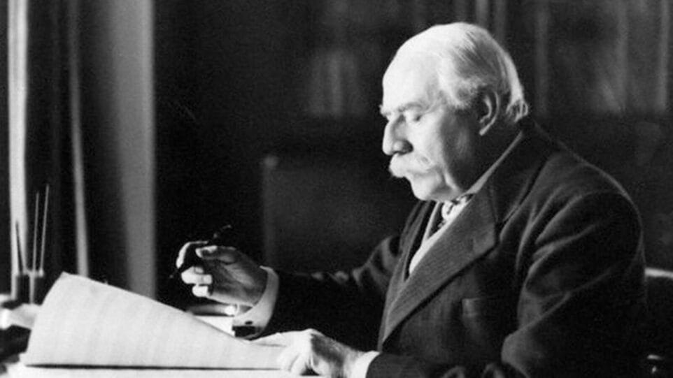 Edward Elgar writing