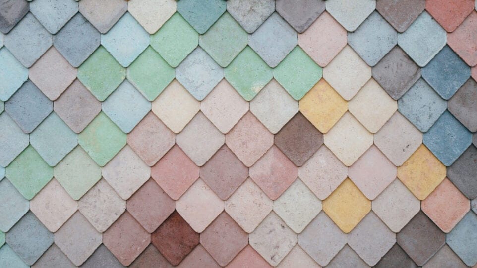 Different colors tiles