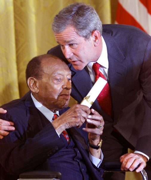 Lionel Hampton and George Bush