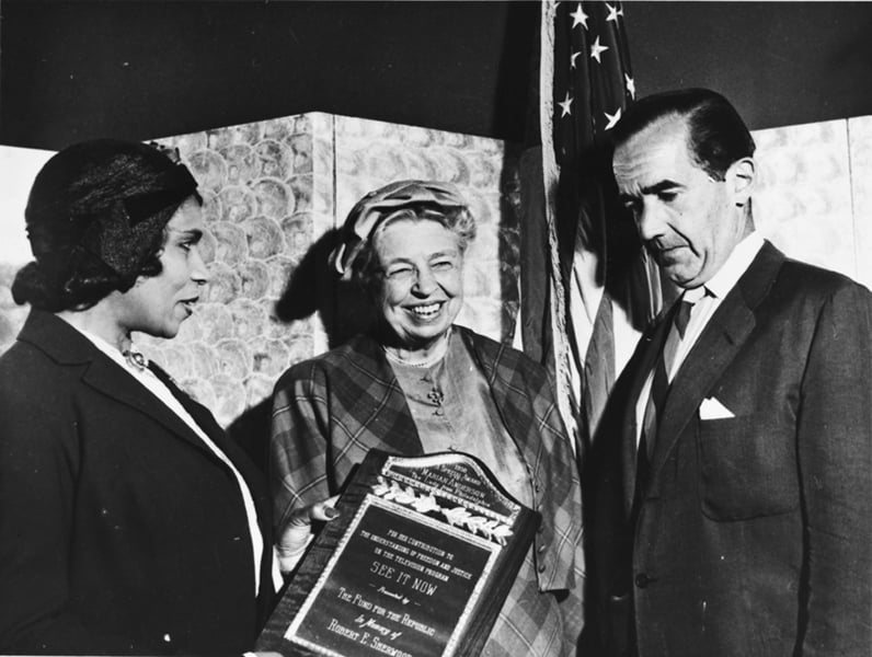 Marian Anderson, First Lady Eleanor Roosevelt & Broadcaster, Edward R. Murrow