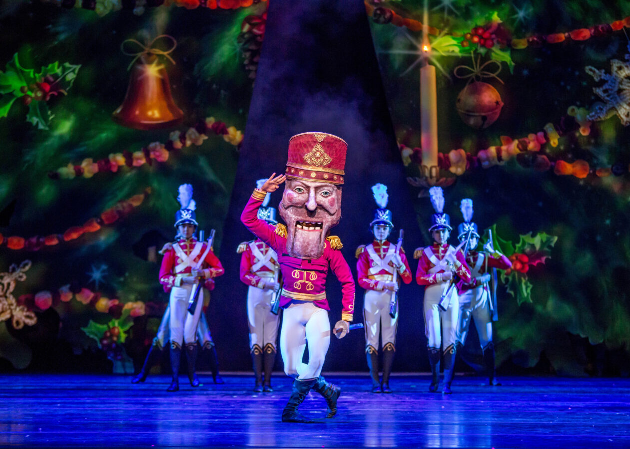 Alberto Velazquez as the Nutcracker in Joffrey's production of Tchaikovsky's ballet (Photo: Cheryl Mann)