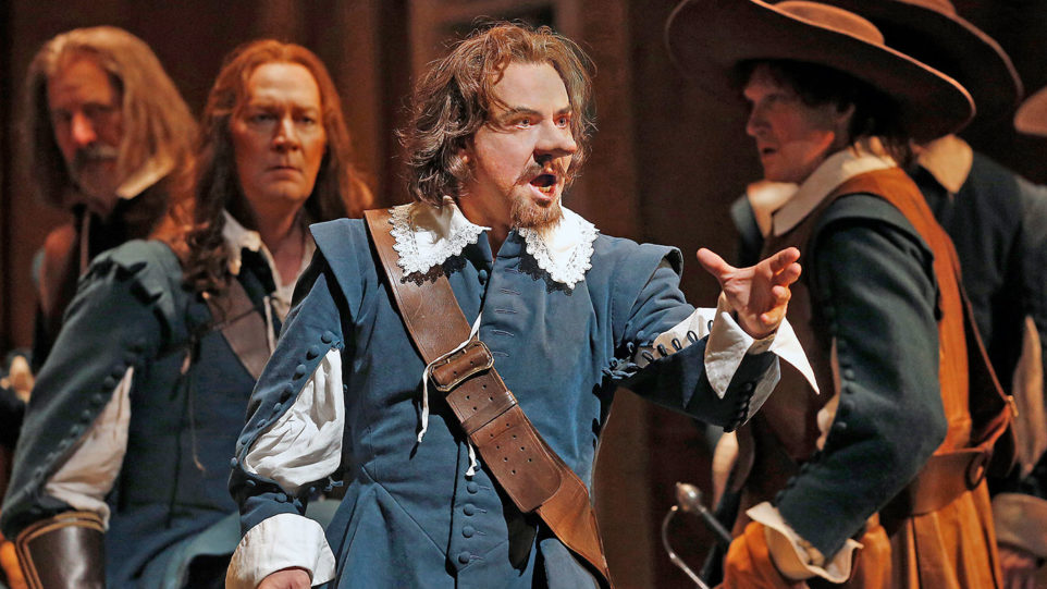 Roberto Alagna as Cyrano in Alfano's Cyrano de Bergerac. Photo Ken Howard/Metropolitan Opera.