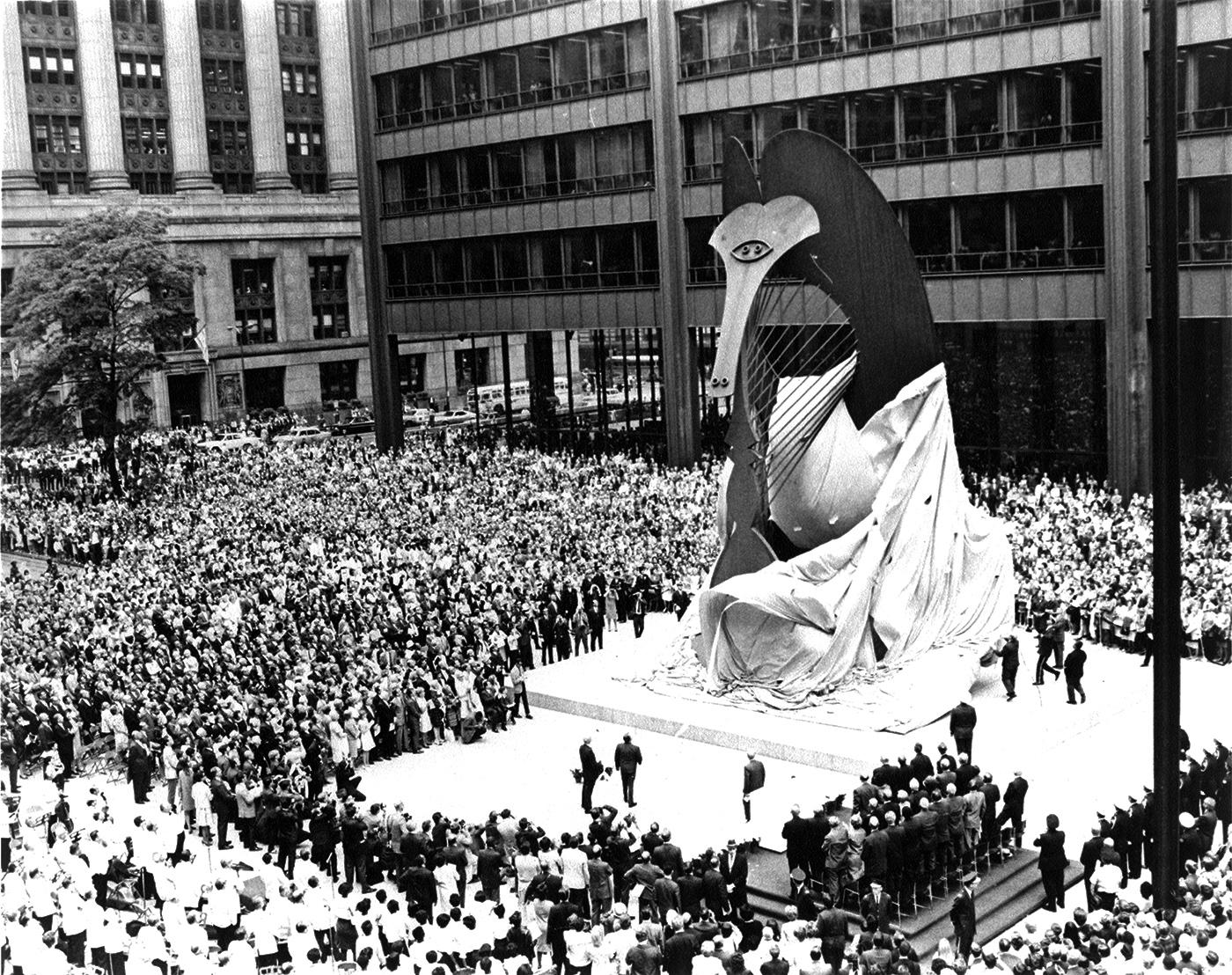 unveiling of the Chicago Picasso 
