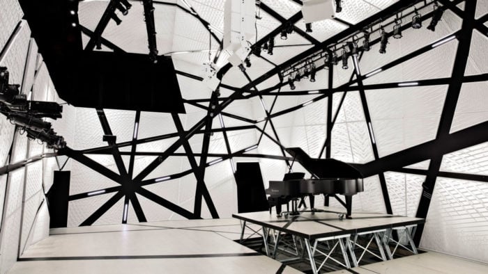 Interior of National Sawdust, New York. Designed by Bureau V. Photography by Floto + Warner.