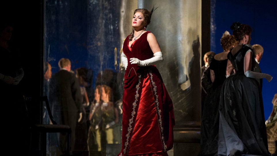 Anna Netrebko as Tatiana in Tchaikovsky's Eugene Onegin. (Photo: Marty Sohl/Metropolitan Opera)