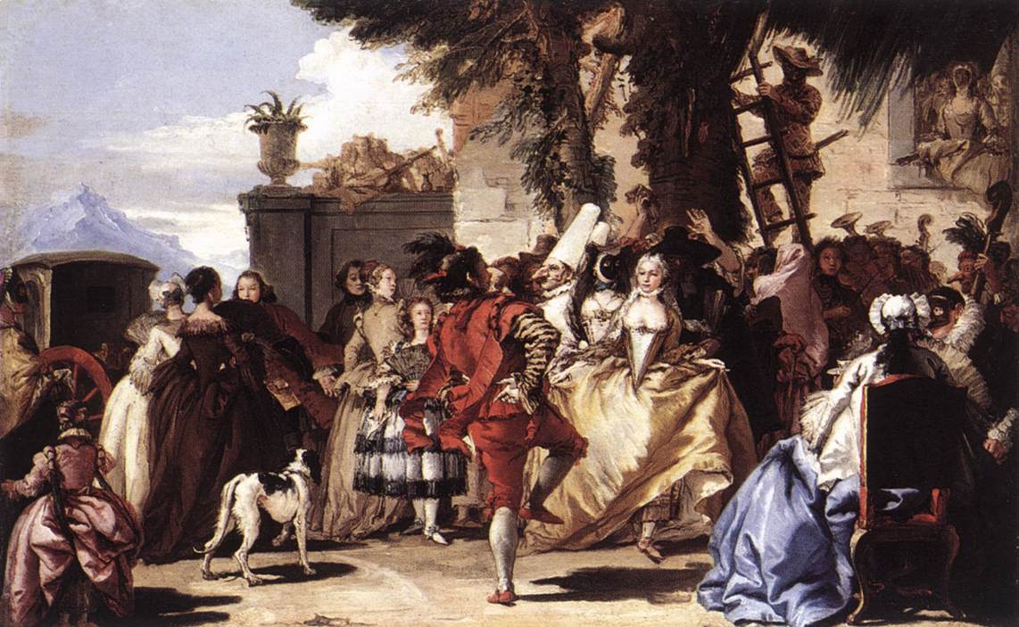 Ball in the Country by Giovanni Batista Tiepolo