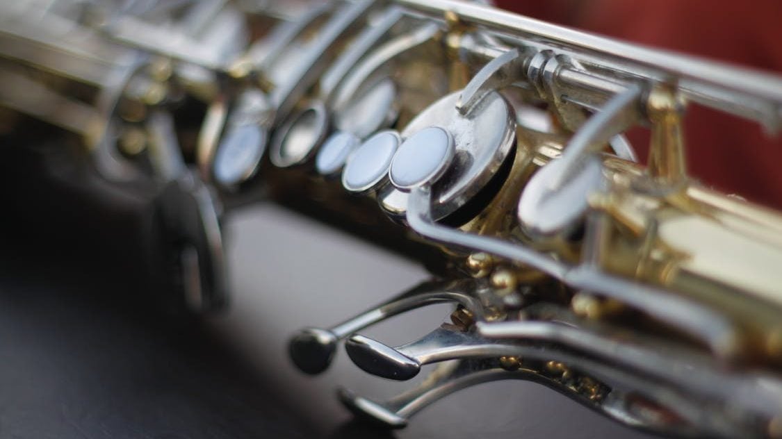 closeup of a flute