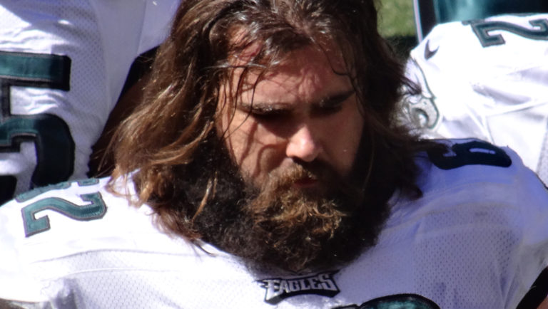 Philadelphia Eagles center Jason Kelce photographed in 2013