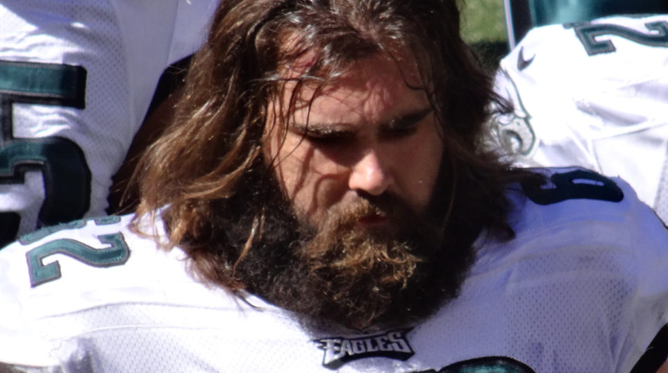 Philadelphia Eagles center Jason Kelce photographed in 2013