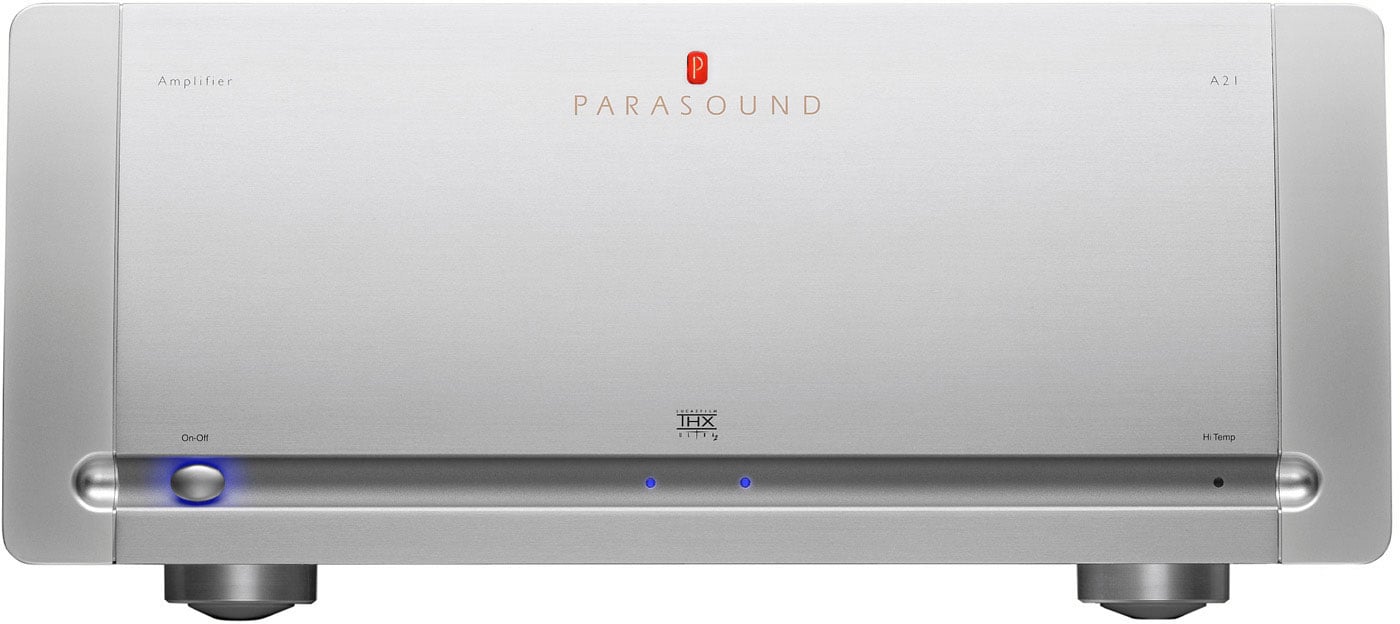 Front view Parasound A21 amplifier source: http://www.parasound.com