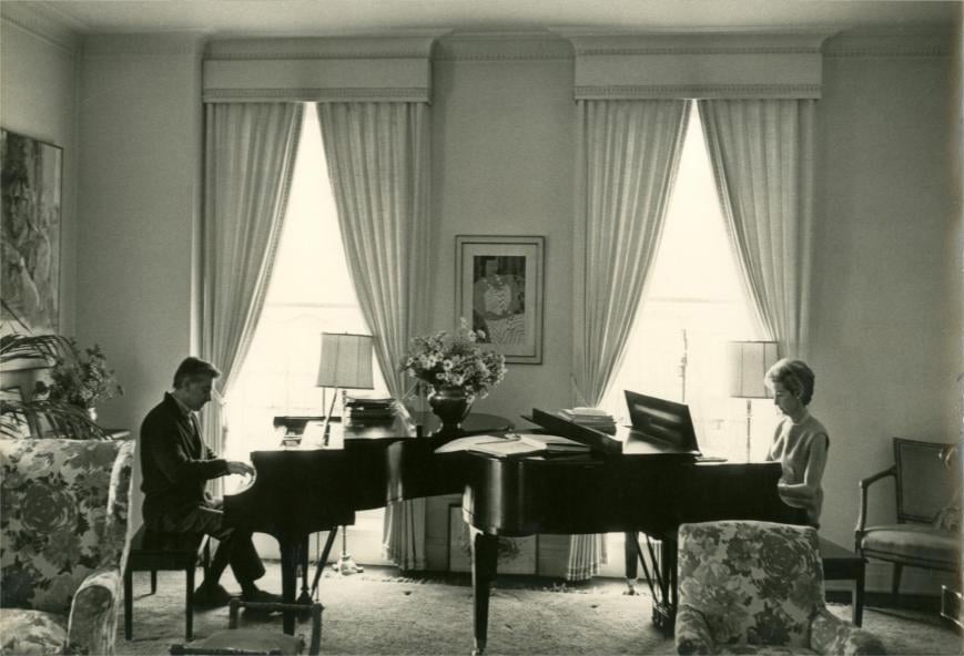 Leonard and Felicia Bernstein, c. 1964, shared exclusively with WFMT courtesy of the Bernstein family
