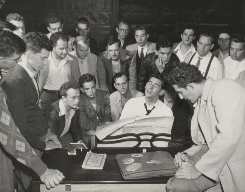 Leonard Bernstein and friends, c. late 1940s