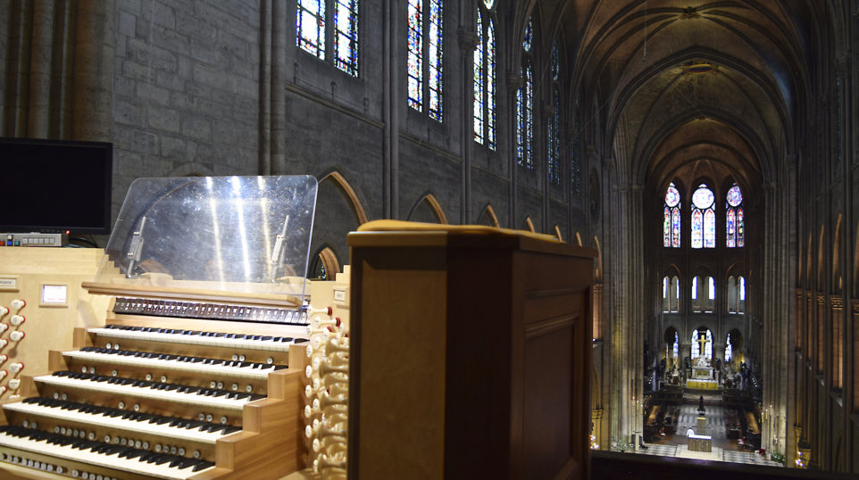 Notre-Dame de Paris from the organ console (Photo: Nathan Laube)