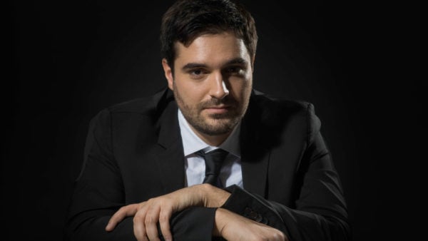 Man in black suit
