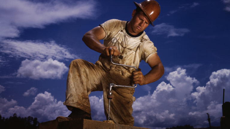 labor day: a carpenter at the TVA