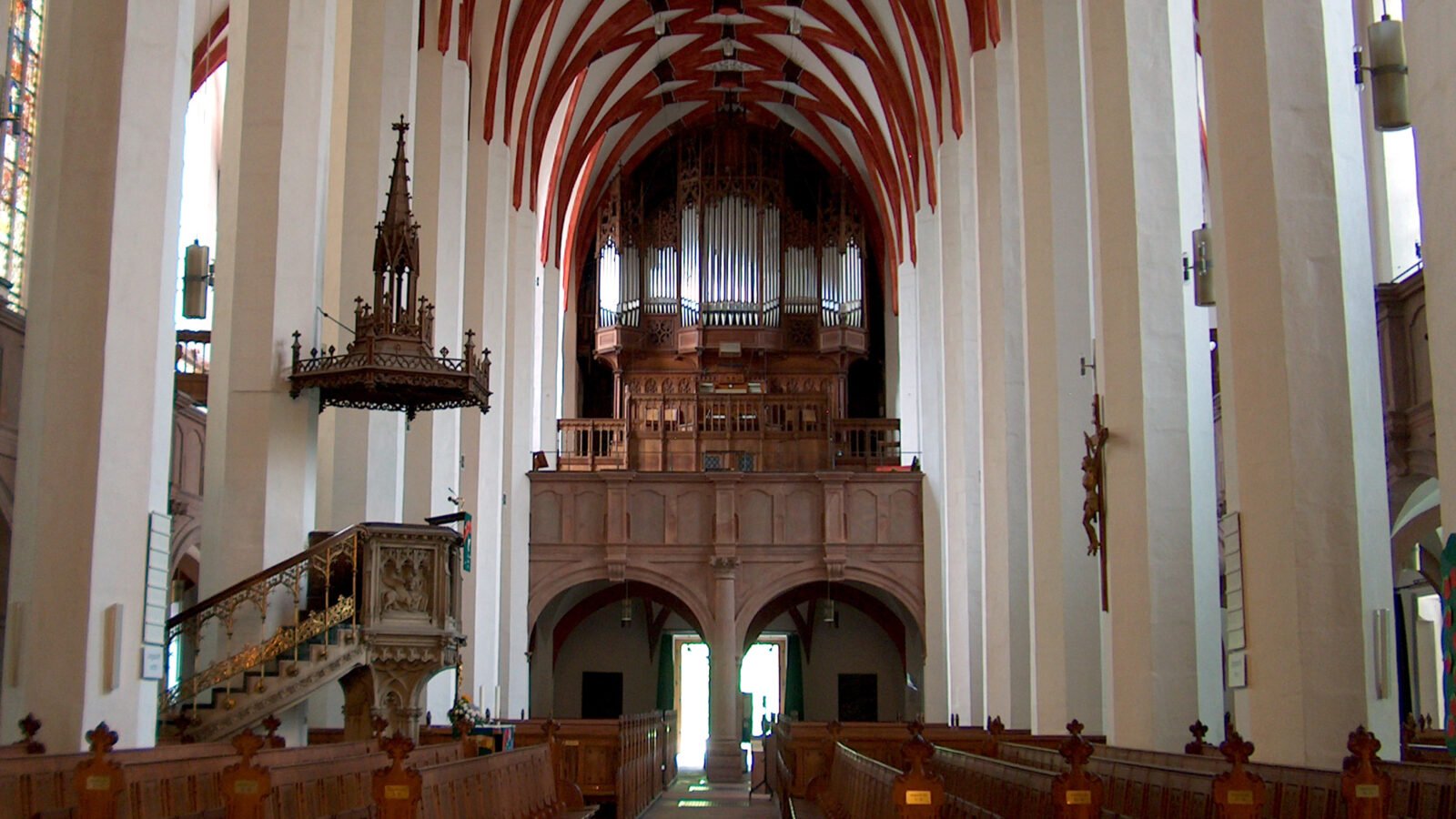 St. Thomas Church in Leipzig, associated with Bach