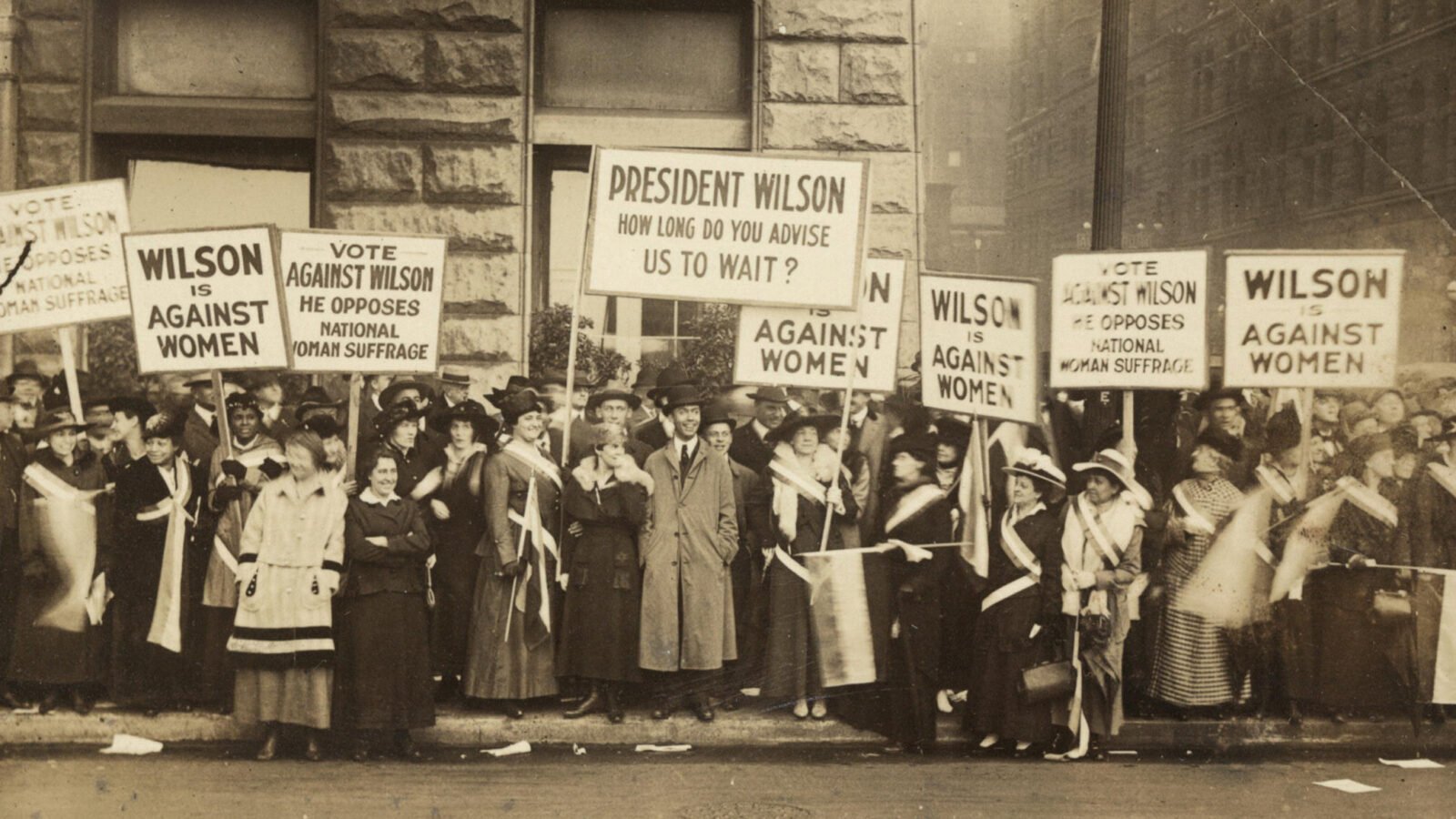 ravinia 2020: women and men protesting for voting rights suffrage 1916 chicago