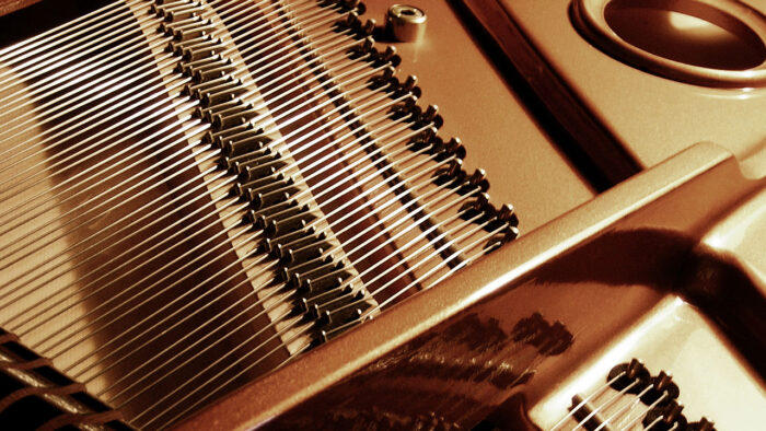 Detail of a piano