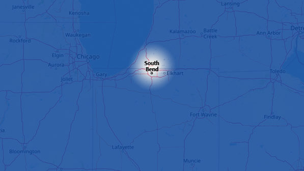 south bend map