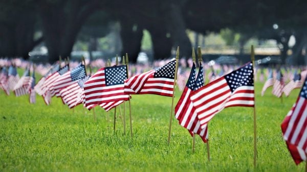 american flags iStock-1155838396 memorial day