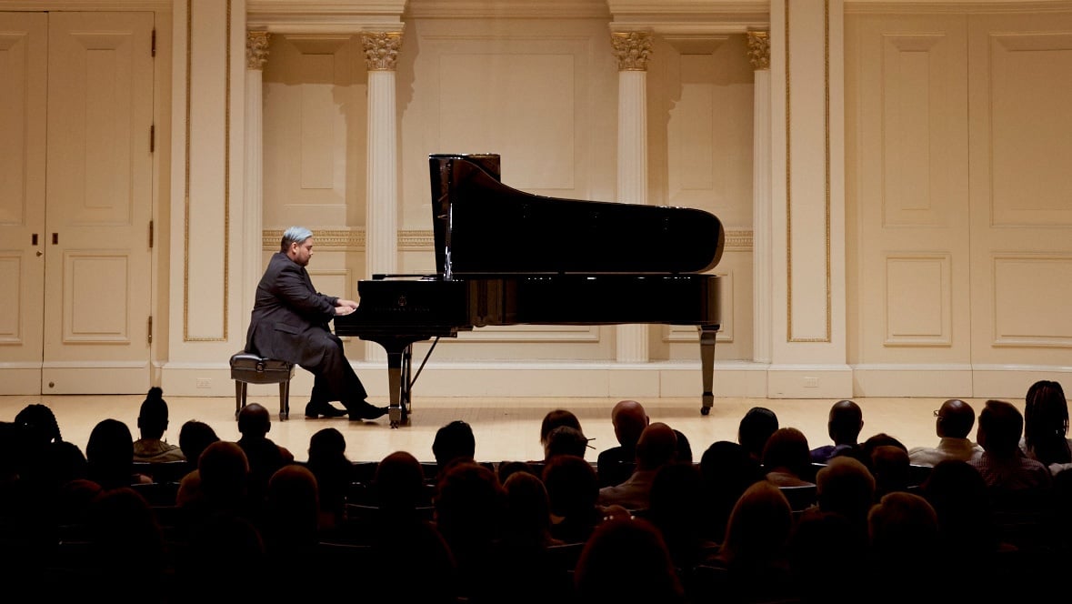 Connor Chee performing at Carnegie Hall