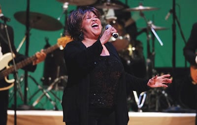 Mavis Staples performing during the 2006 NEA National Heritage Fellows concert