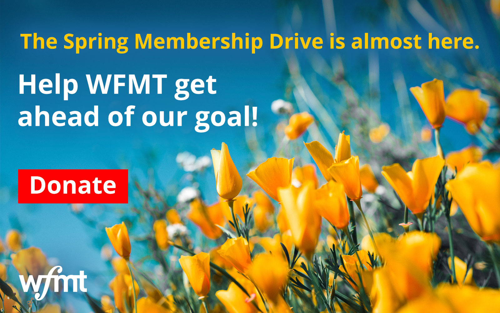 Help WFMT get ahead of our goal!