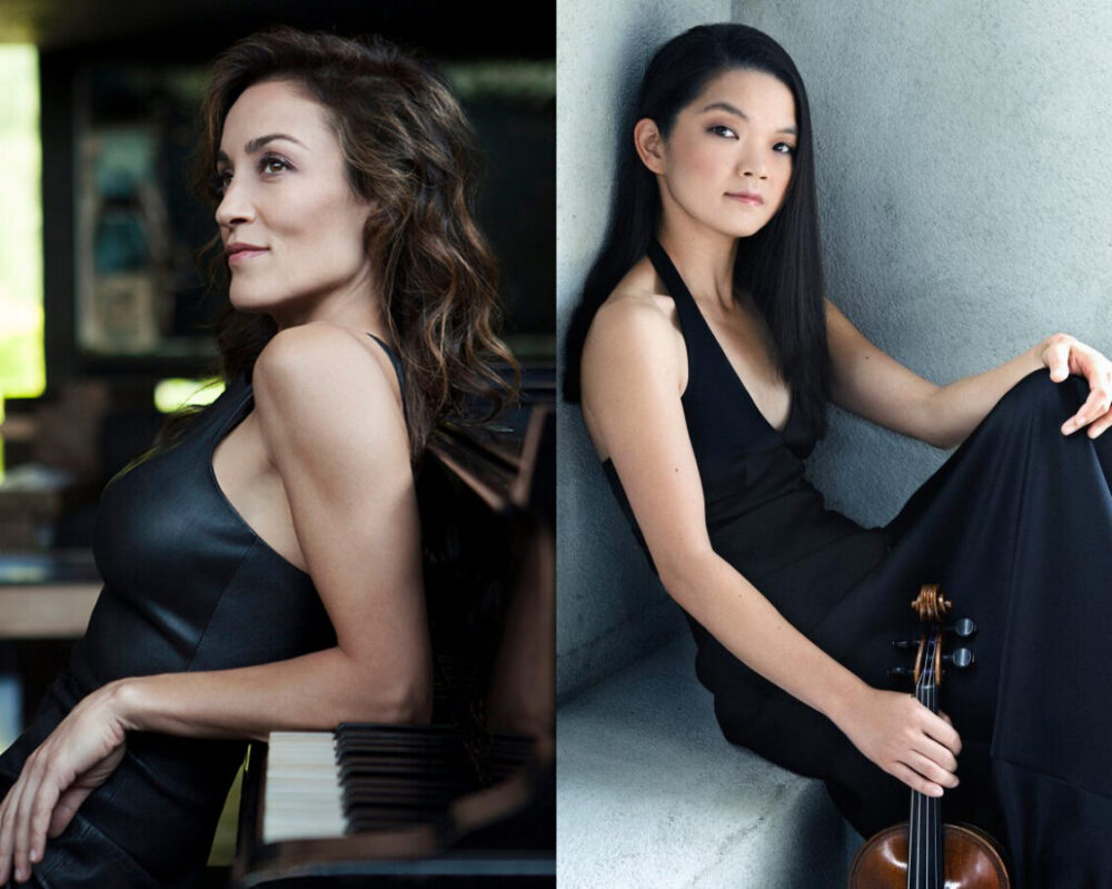 Violinist Janet Sung (Photo: Lisa Marie Mazzucco) and Pianist Marta Aznavoorian