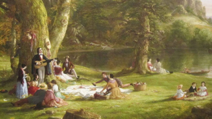 painting of 19th picnickers