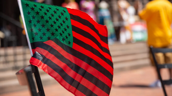 Black Liberation African American Flag. Pan-African flag