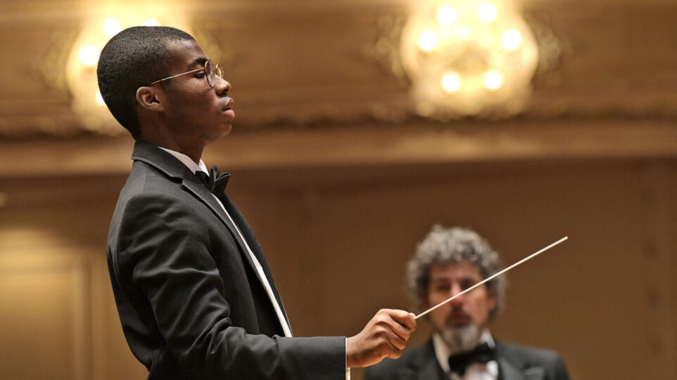 Zachary Allen conducting