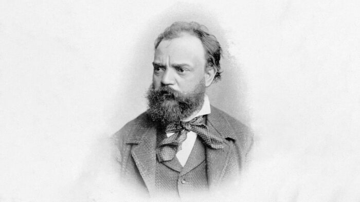 Dvořák, Antonin in black and white photo