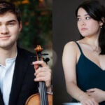 Violinist Nathan Meltzer (photo by Jiyang Chen) and Pianist Umi Garrett (photo by Abigail Kralik)