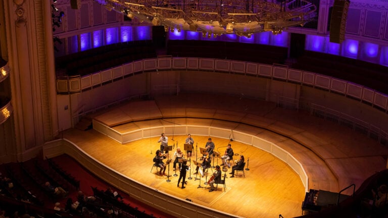 Jesse Montgomery and the Blacknificent 7 perform at the CSO's Symphony Center