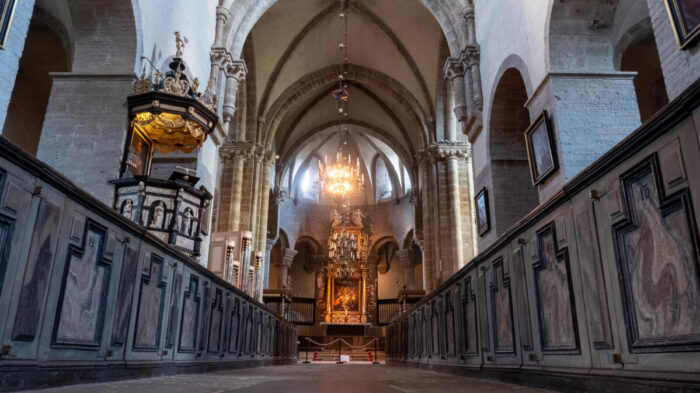 Interior of a mediaeval church